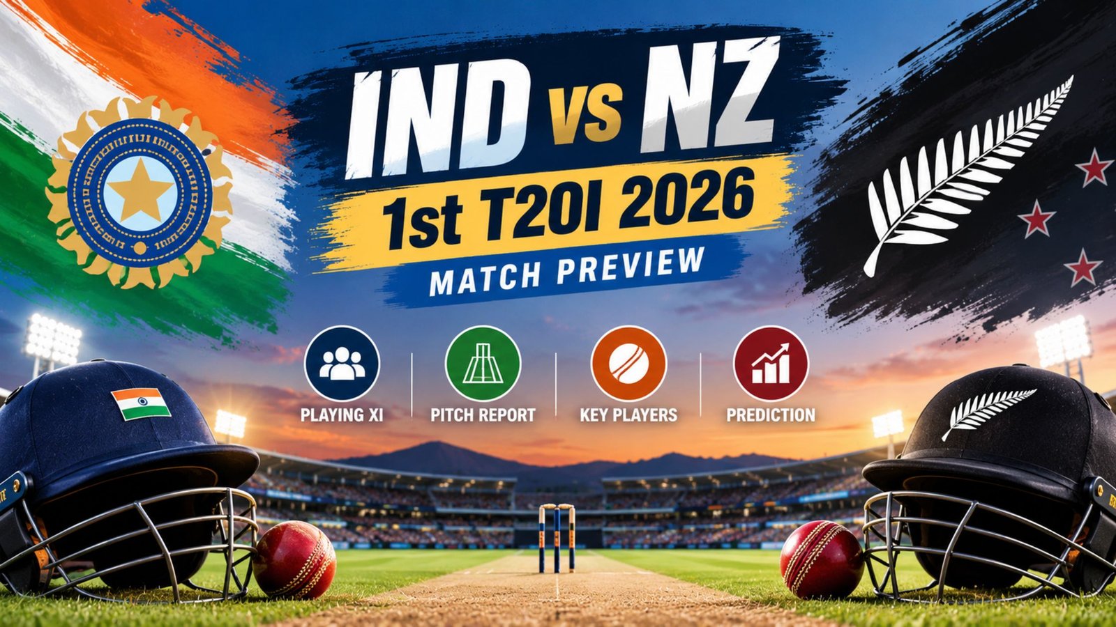 IND vs NZ 1st T20I 2026 Match Preview